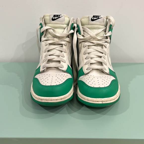 Nike Dunk High White/Green - Picture 3 of 8